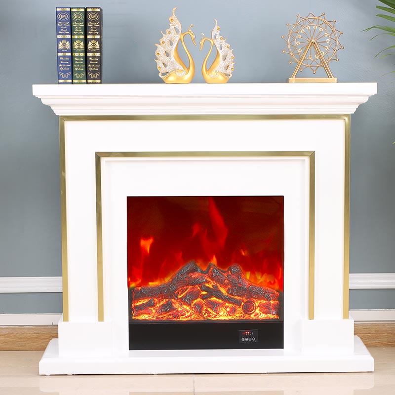 White fireplace